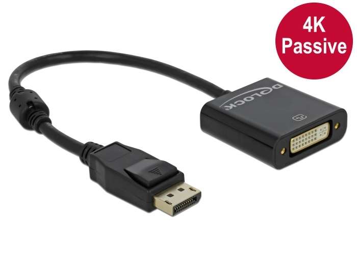 Delock Adapterkabel DisplayPort 1.2 Stecker>DVI 24+5 Buchse