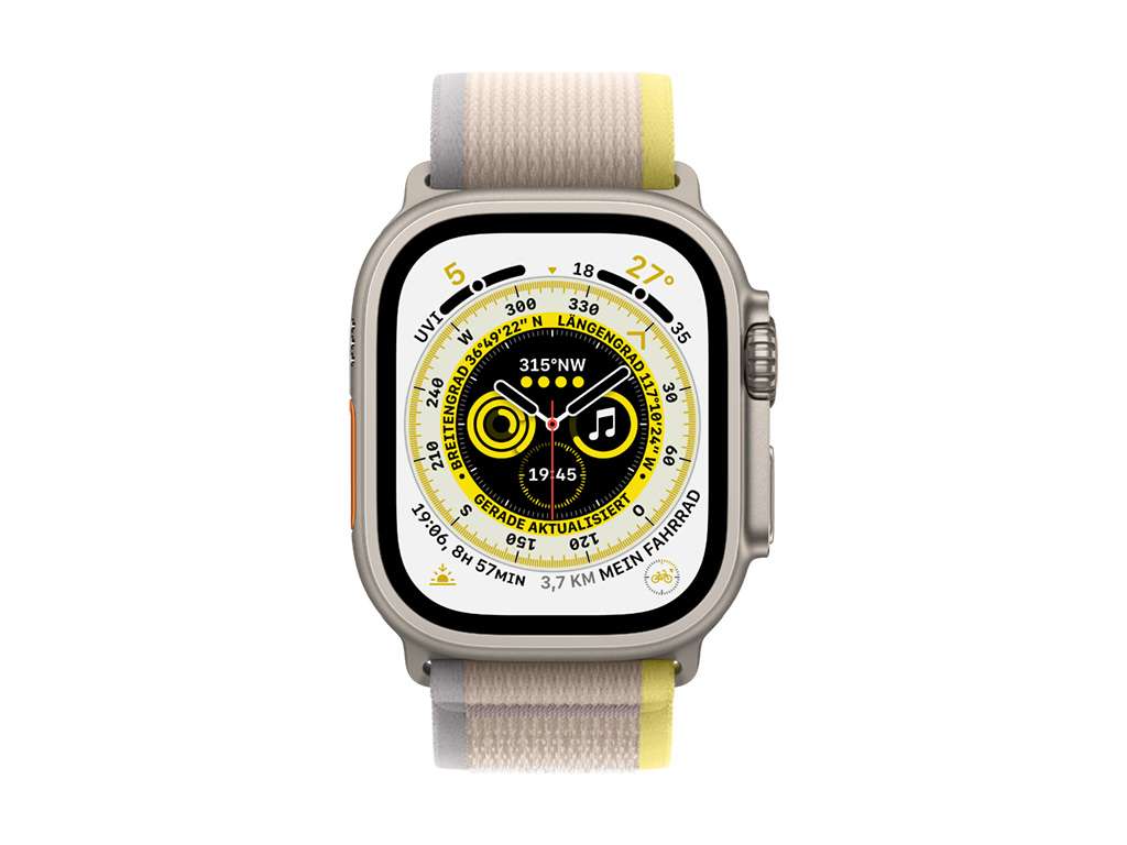 Apple Watch Ultra Titanium 49mm Cellular Yellow/Beige Trail Loop S/M