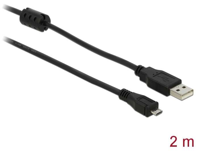 Delock Kabel USB 2.0-A Stecker zu USB-micro B Stecker 2m