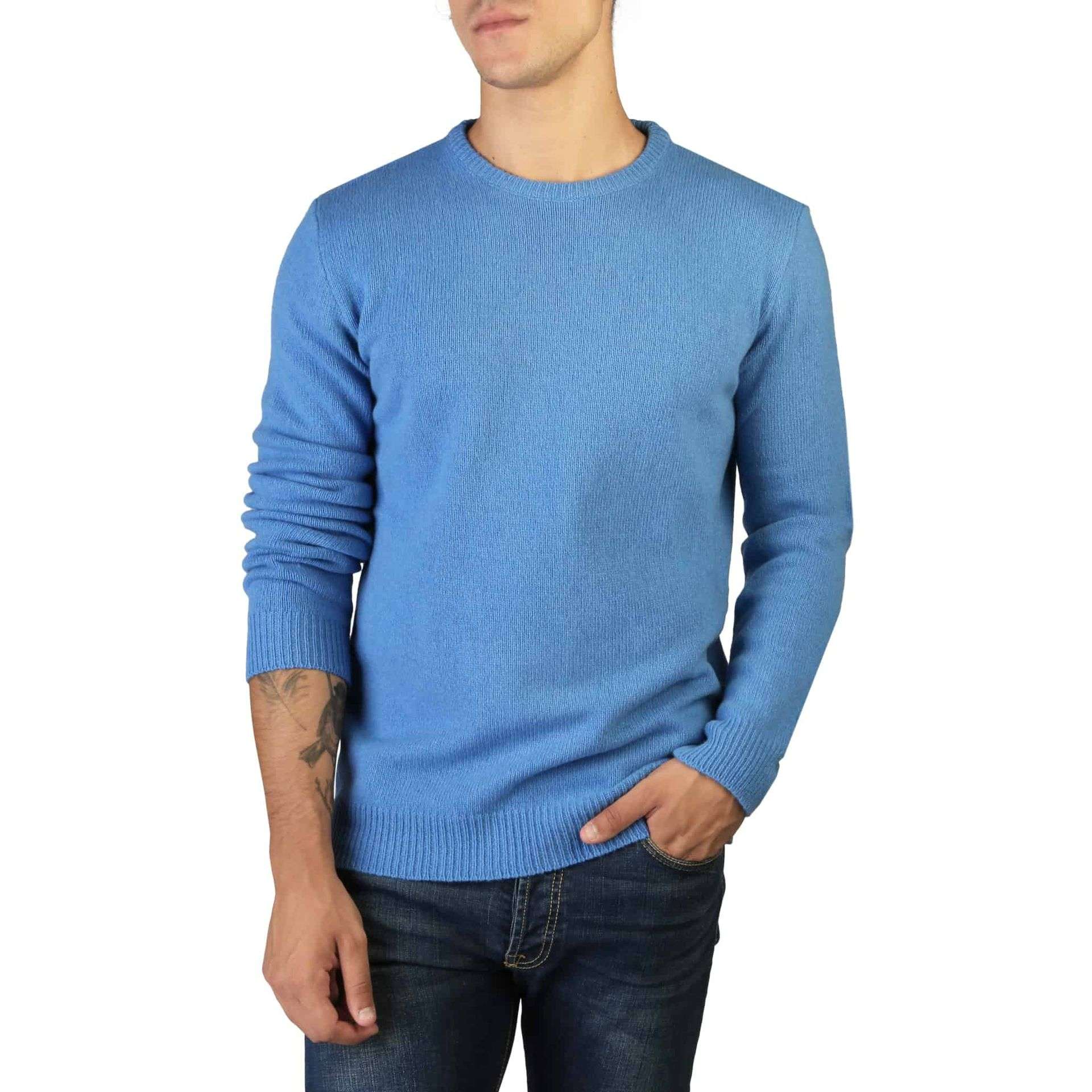 100% Cashmere Pullover blau