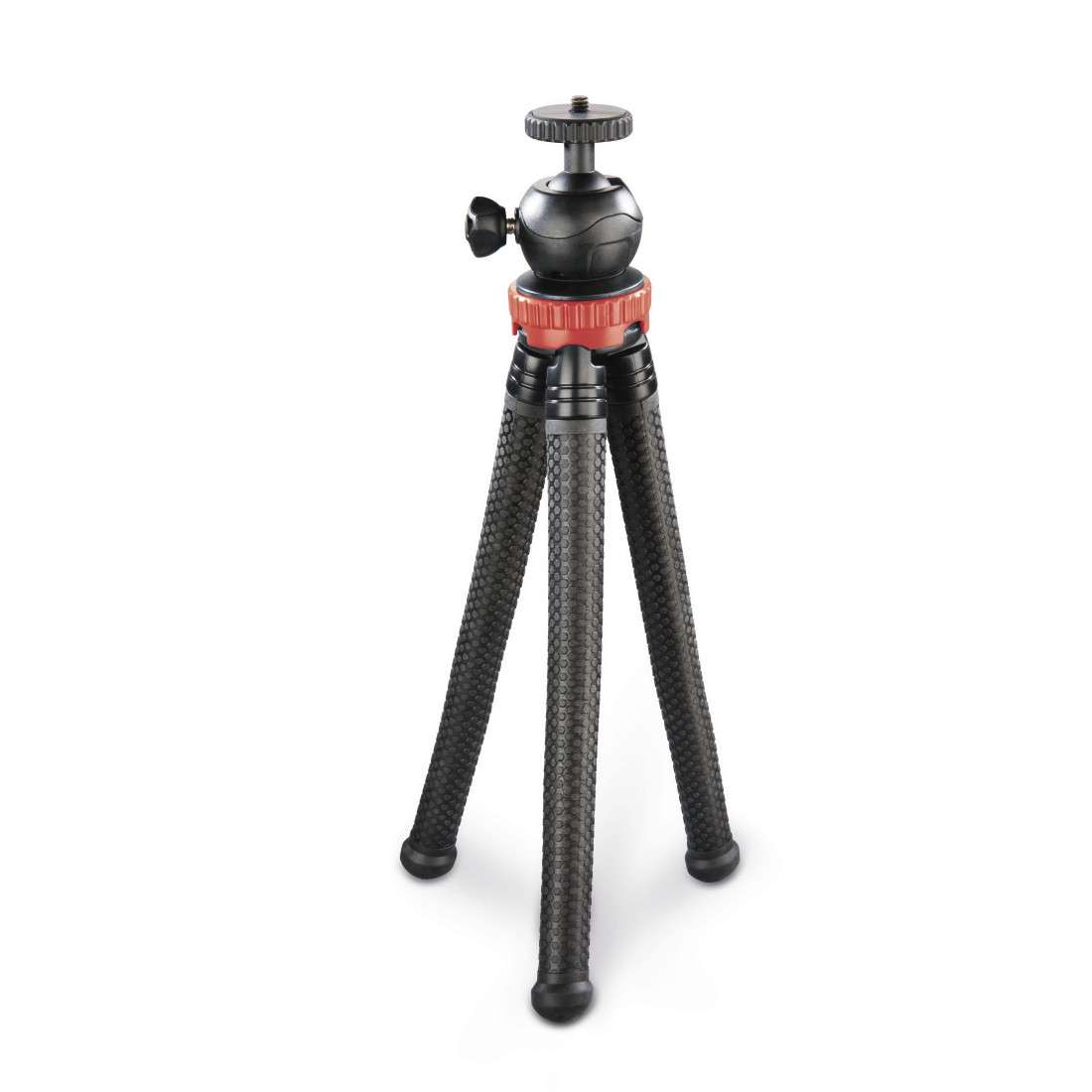 Stativ FlexPro für Smartphone, GoPro und Fotokameras, 27 cm, Rot