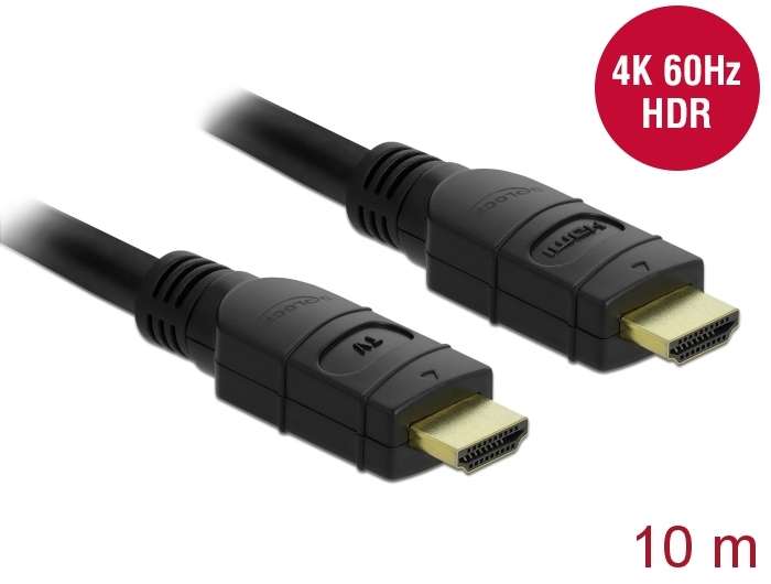 Delock Aktives HDMI Kabel 4K 60 Hz 10 m
