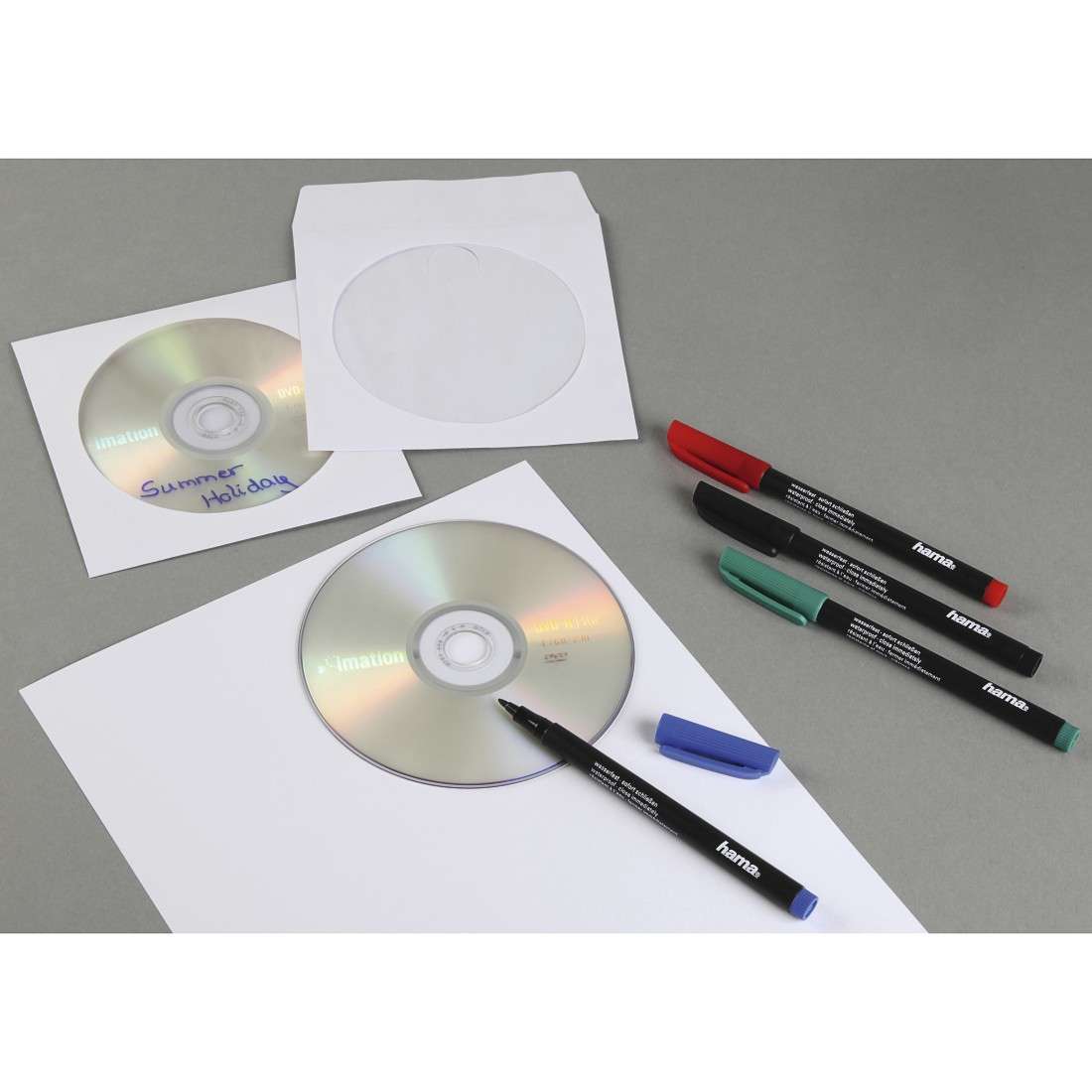CD-/DVD-/Blu-ray-Marker, 4 Stück