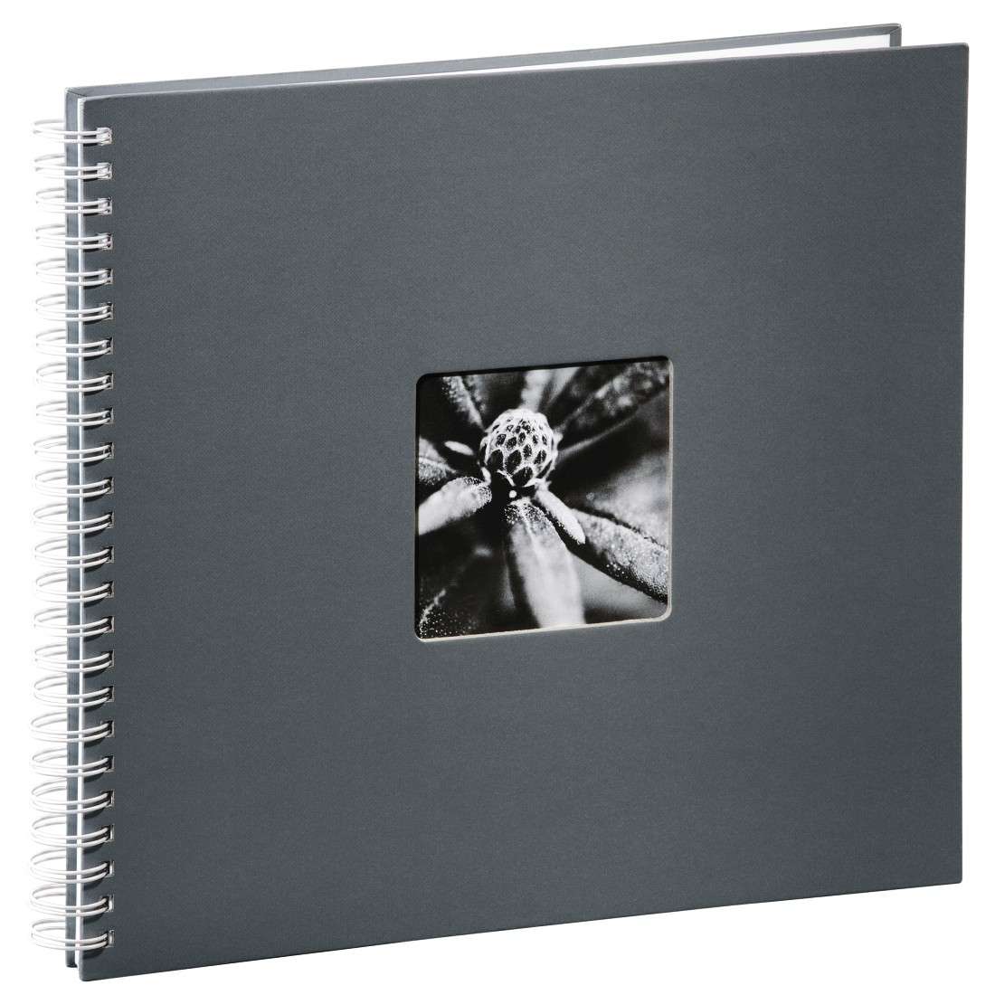 HAMA Spiral-Album Fine Art, 36x32 cm, 50 weiße Seiten, Grau