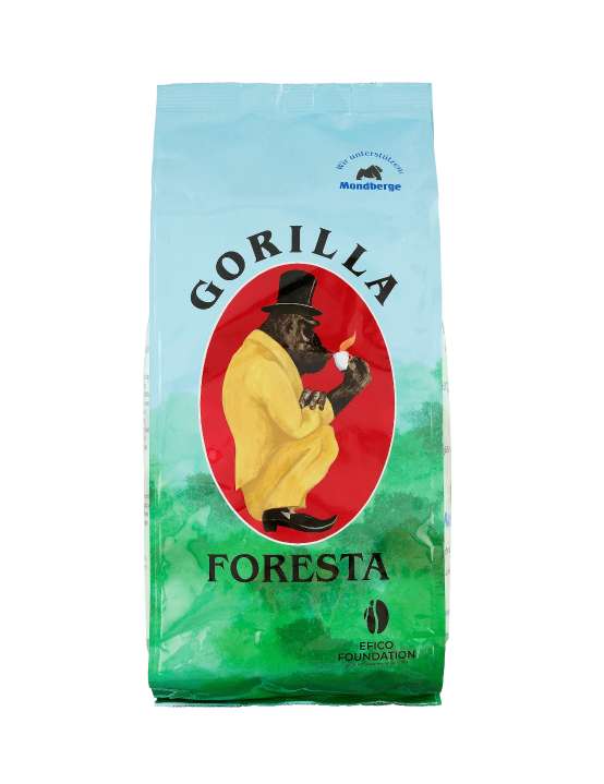 Gorilla Foresta Espresso ganze Bohnen 1kg 100 % Arabica-Sorten