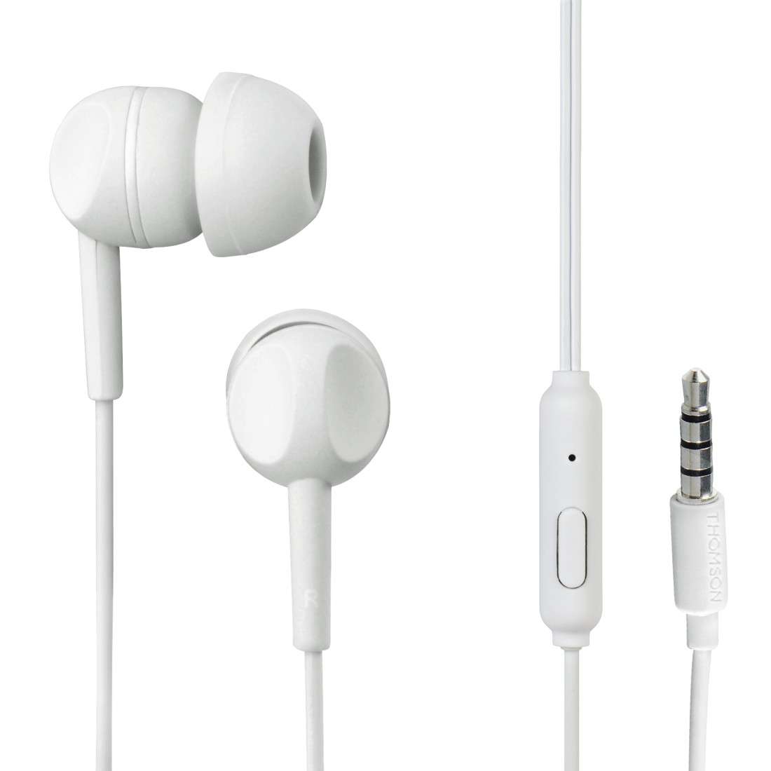 THOMSON (LIZENZMARKE) EAR3005W Kopfhörer, In-Ear, Mikrofon, Weiß