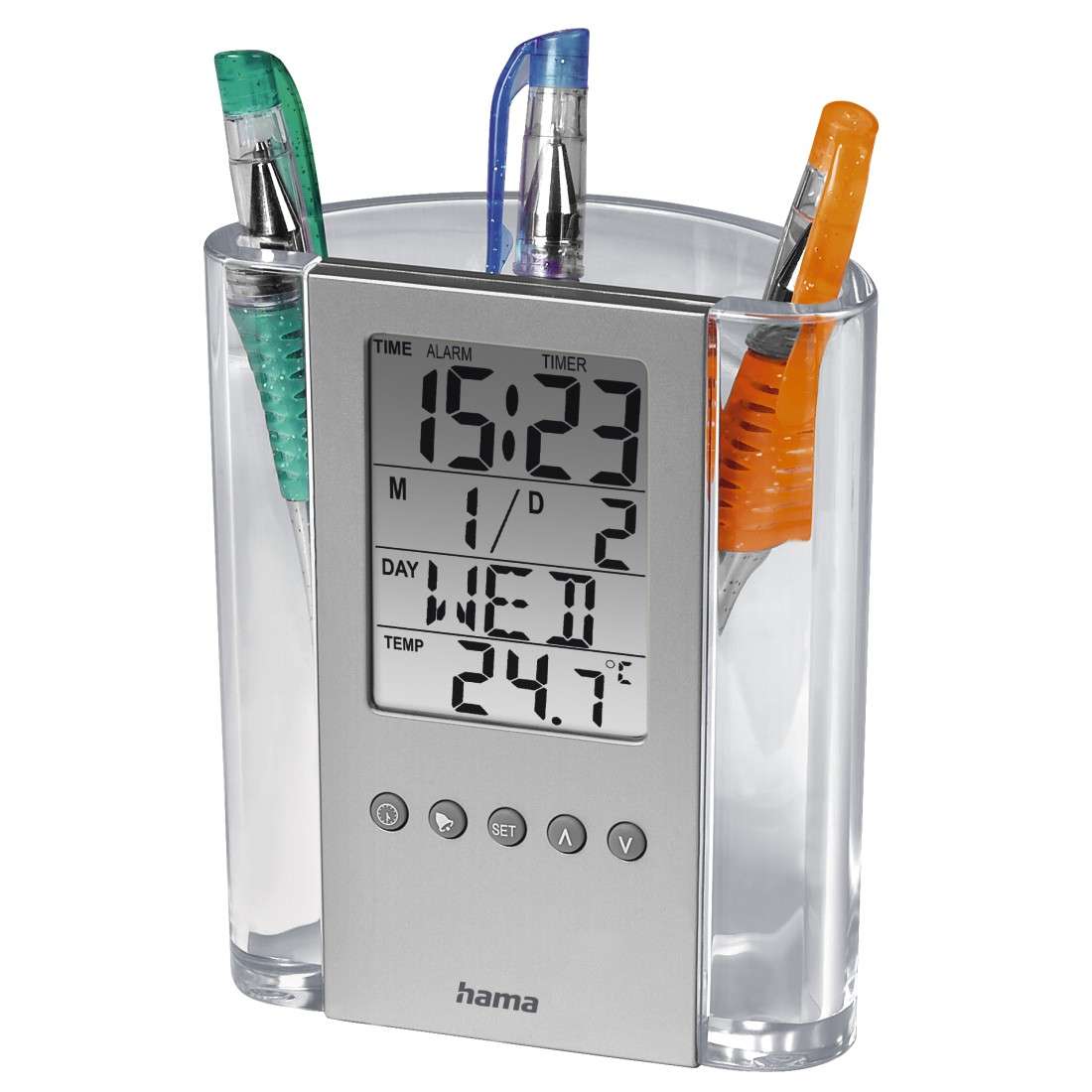HAMA LCD-Thermometer und Stifthalter