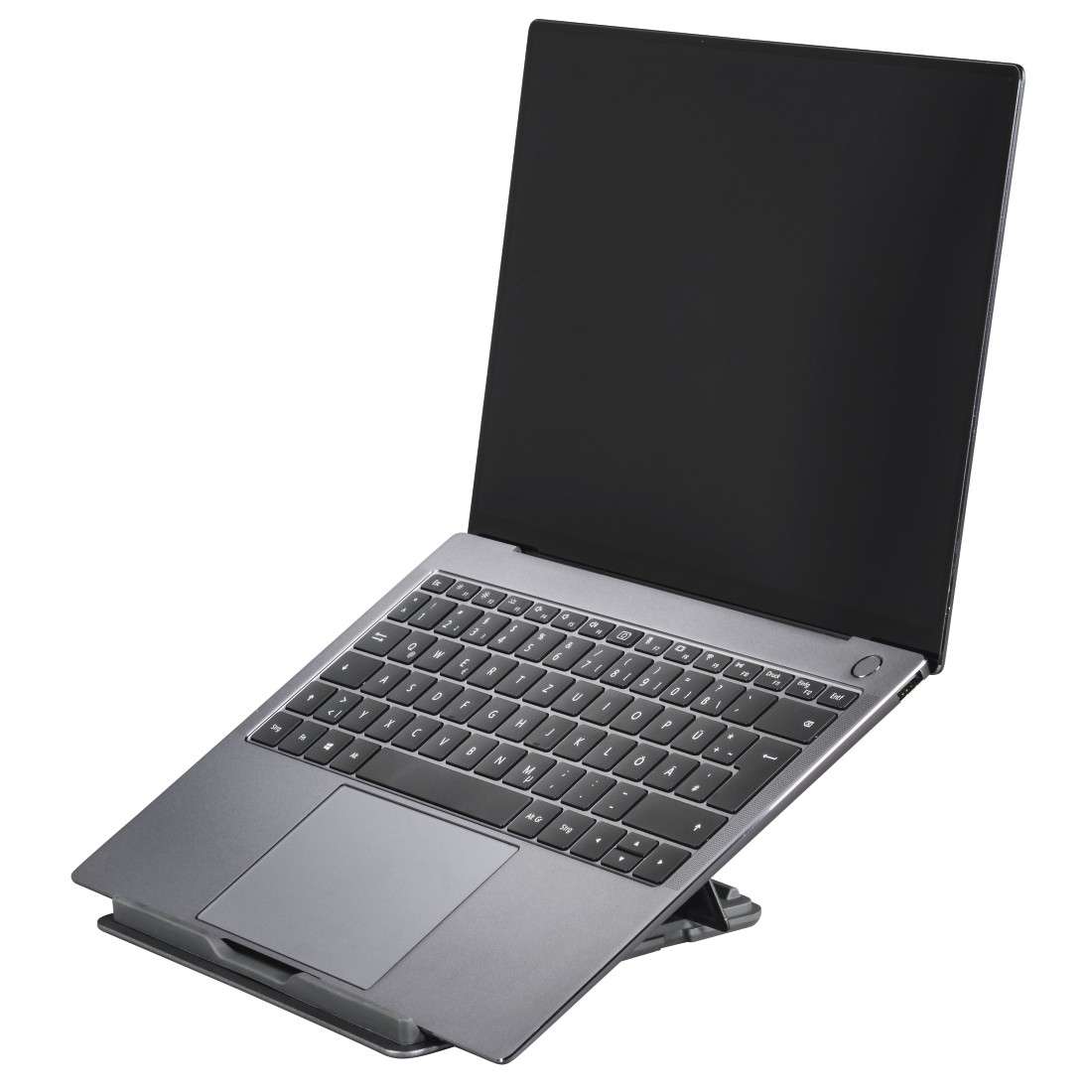 Notebook-Stand Metall, höhenverstellbar, neigbar, bis 39 cm (15,4), Grau