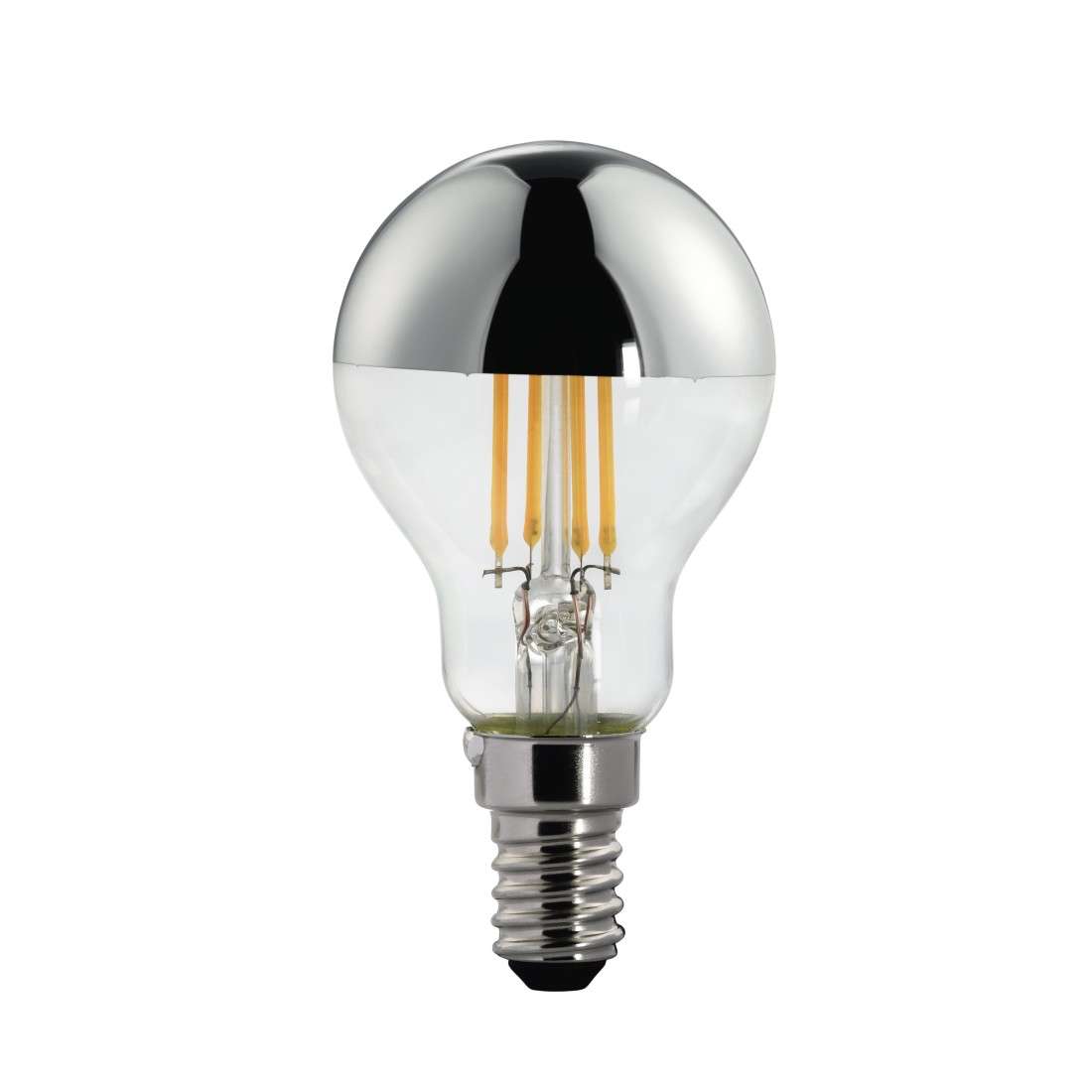 XAVAX LED-Filament, E14, 400lm ersetzt 35W, Tropfenlampe, Warmweiß