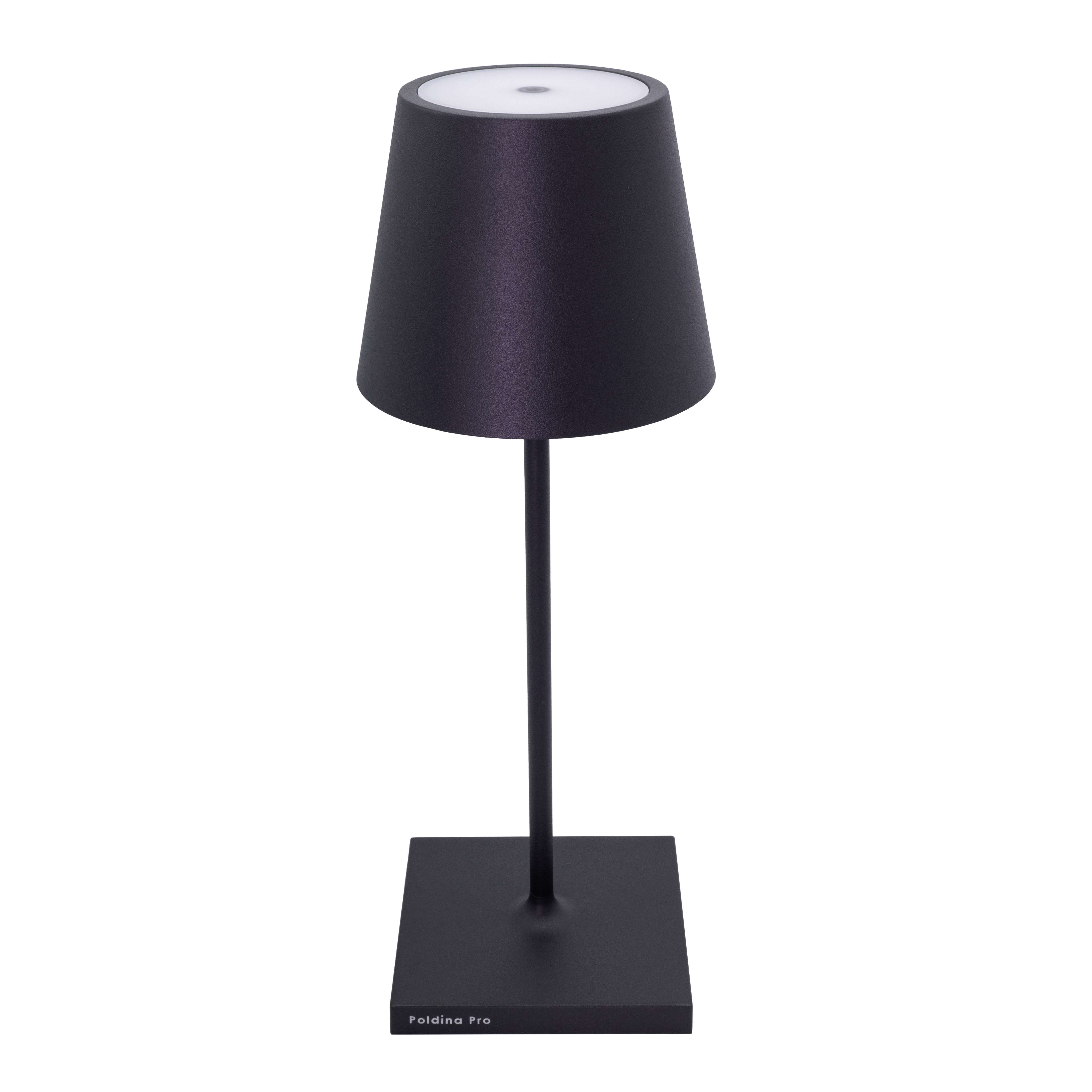 Zafferano LED-Tischleuchte Poldina Mini dunkel grau