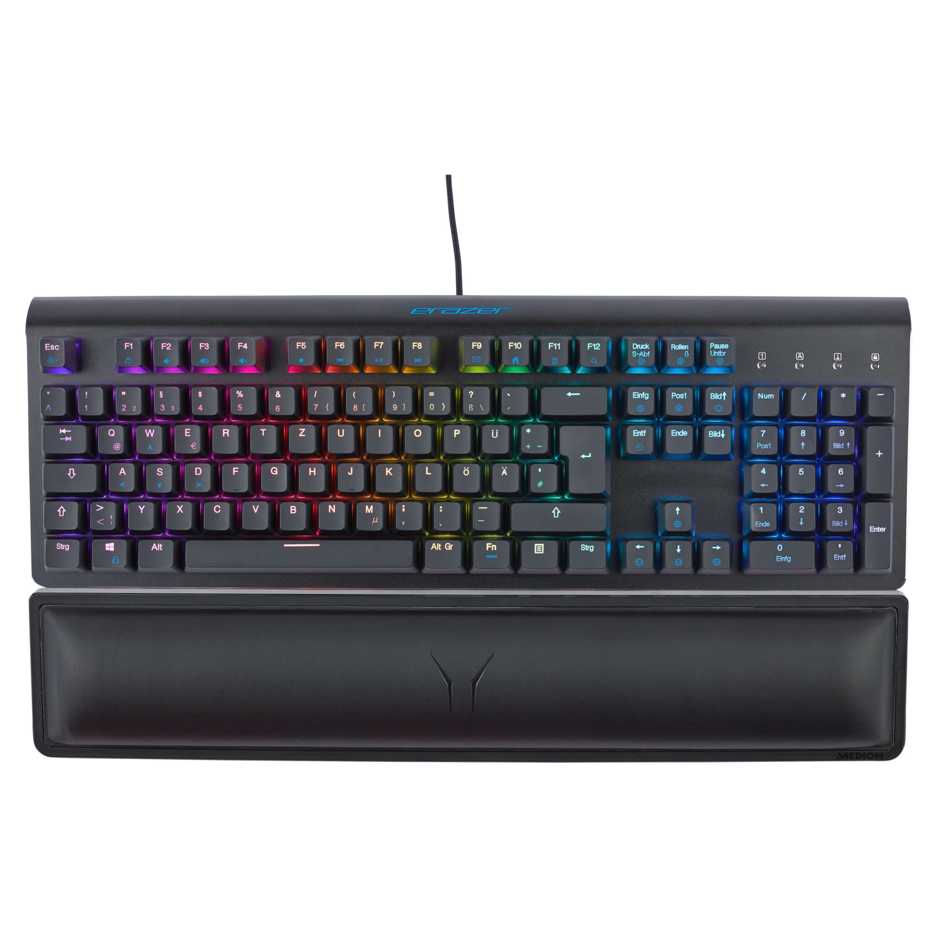 Gaming-Tastatur ERAZER® Supporter X11 100 % Anti-Ghosting RGB
